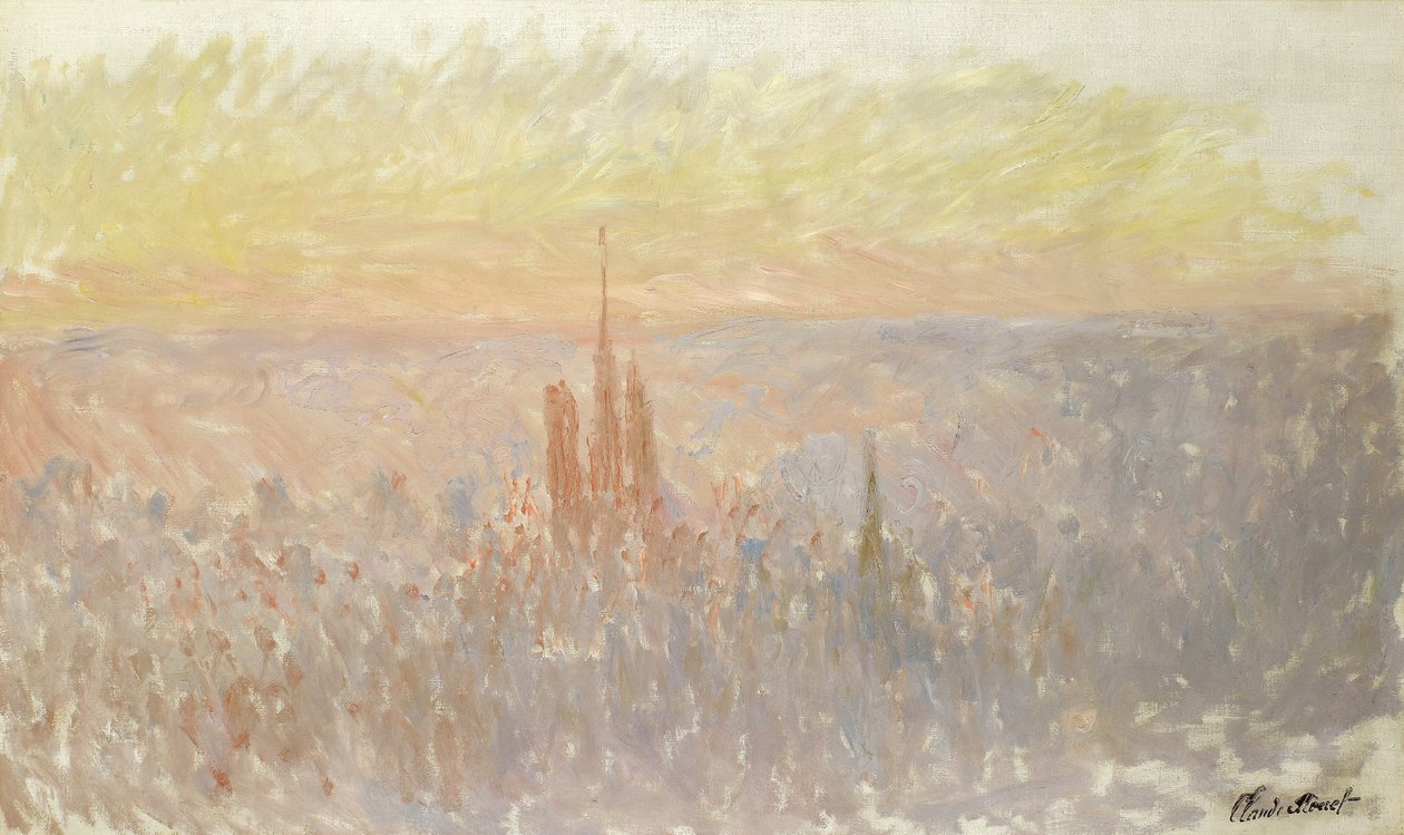 Udsigt over Rouen, 1892 af Claude Monet