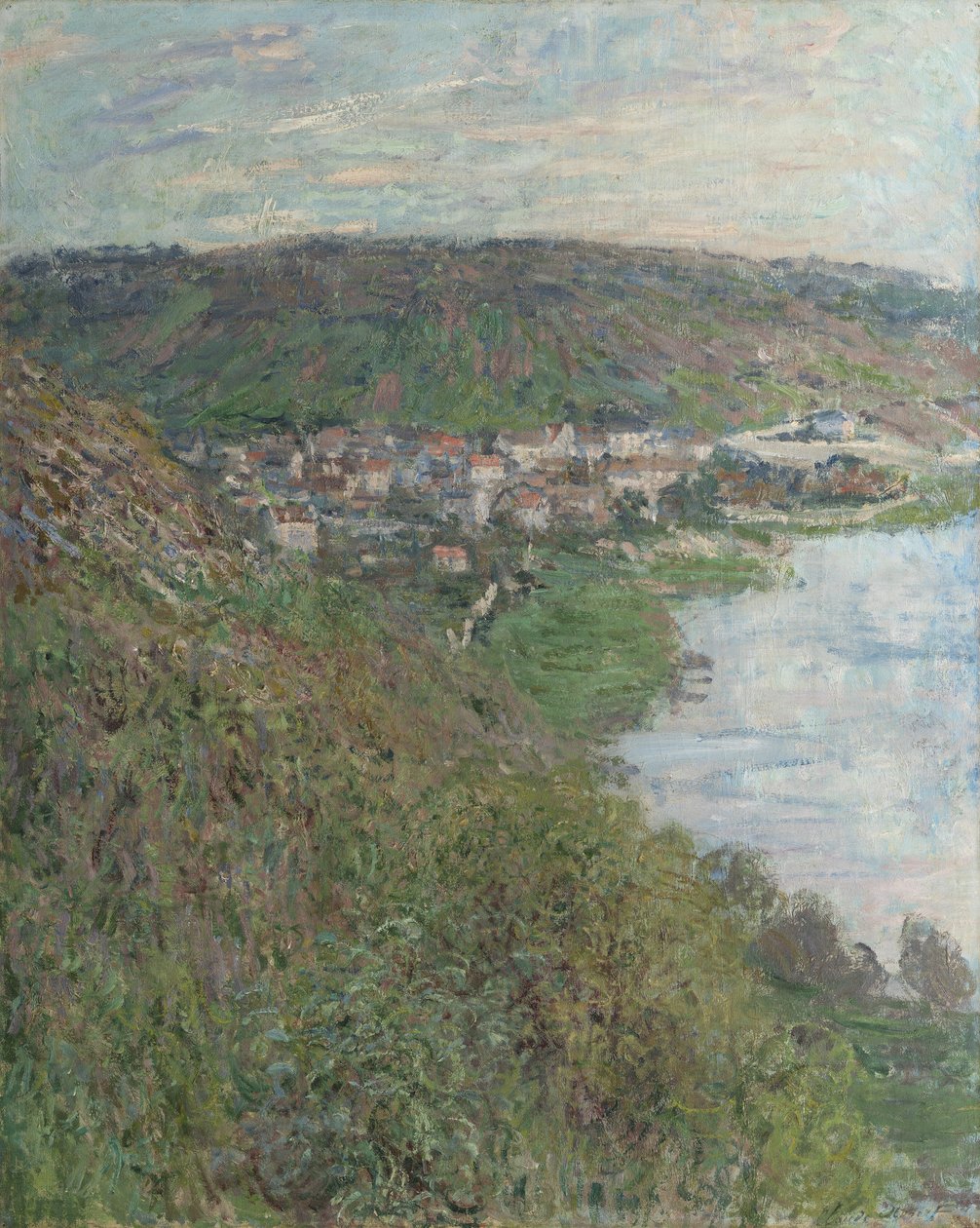 Udsigt over Vétheuil af Claude Monet