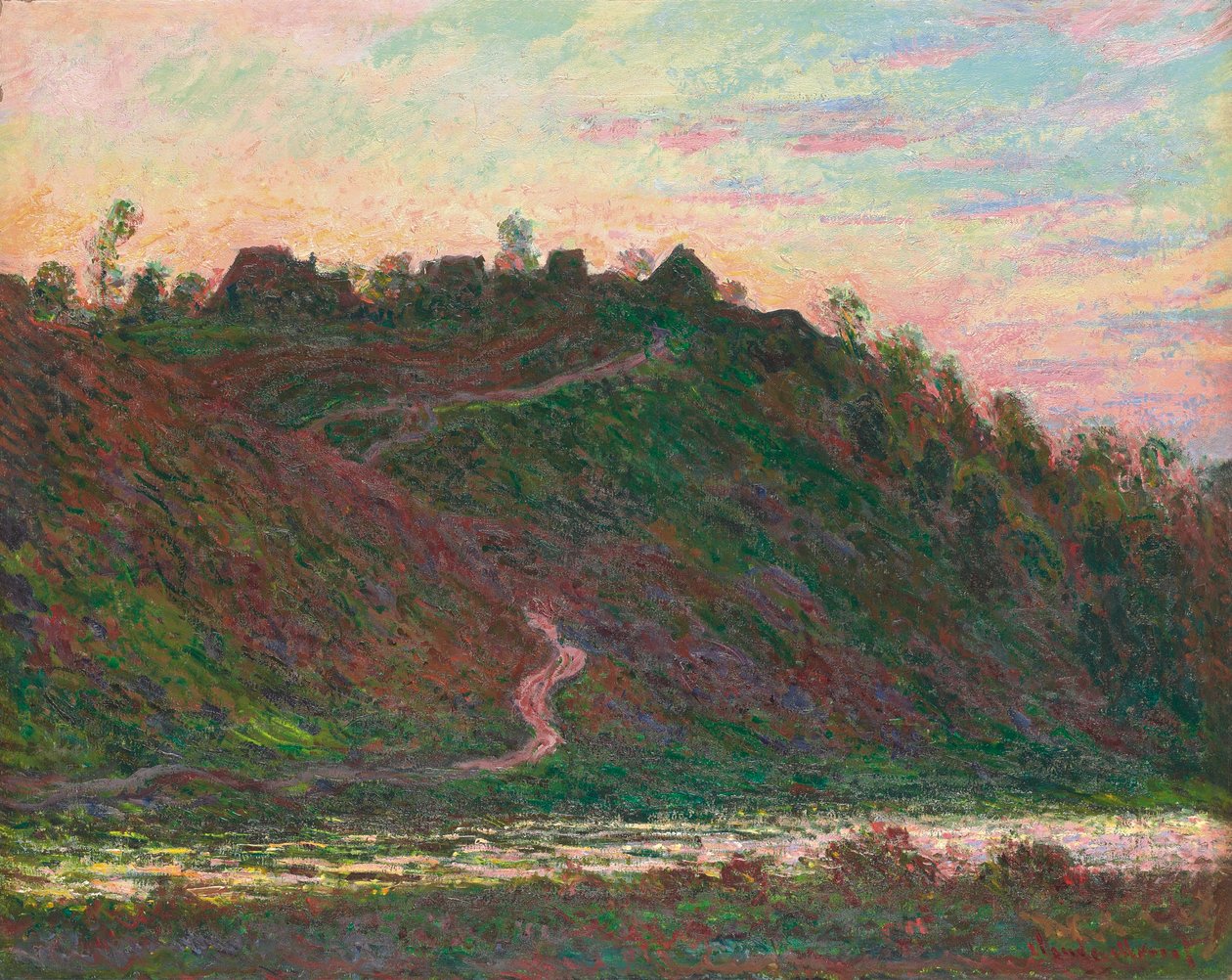 Landsbyen La Roche-Blond: afteneffekt, 1889 af Claude Monet