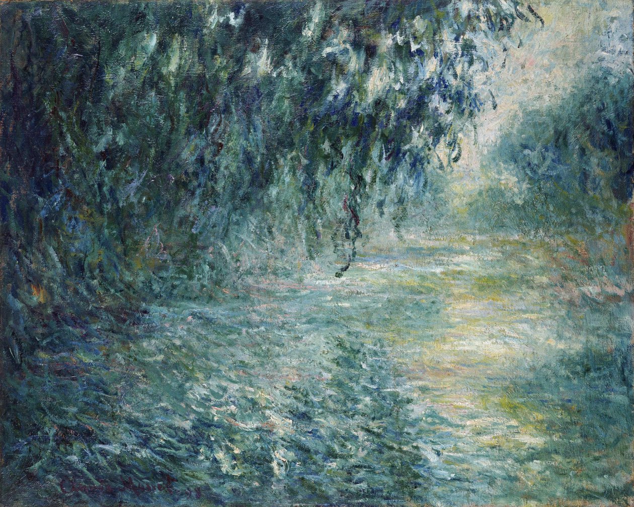 ""Udsigt over Seinen i den tidlige morgen"" Maleri af Claude Monet (1840-1926) 1898 Dim 73x91,5 cm National Museum of Western Art, Tokyo af Claude Monet