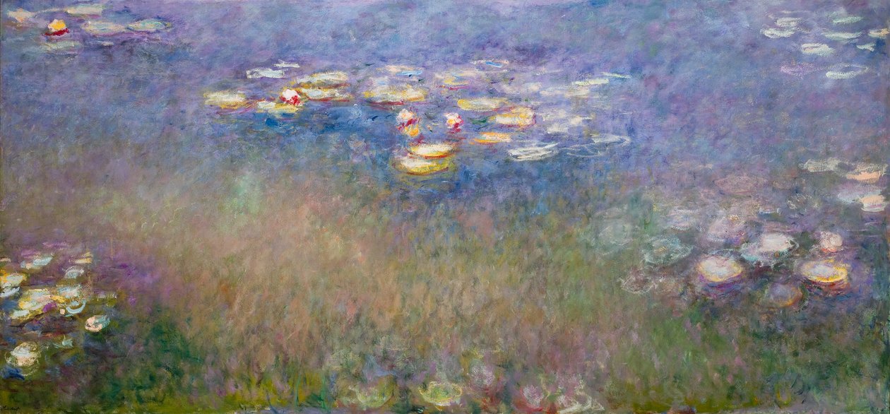 Nøkkeroser (Agapanthus) ca. 1915-26 (olie på lærred) af Claude Monet