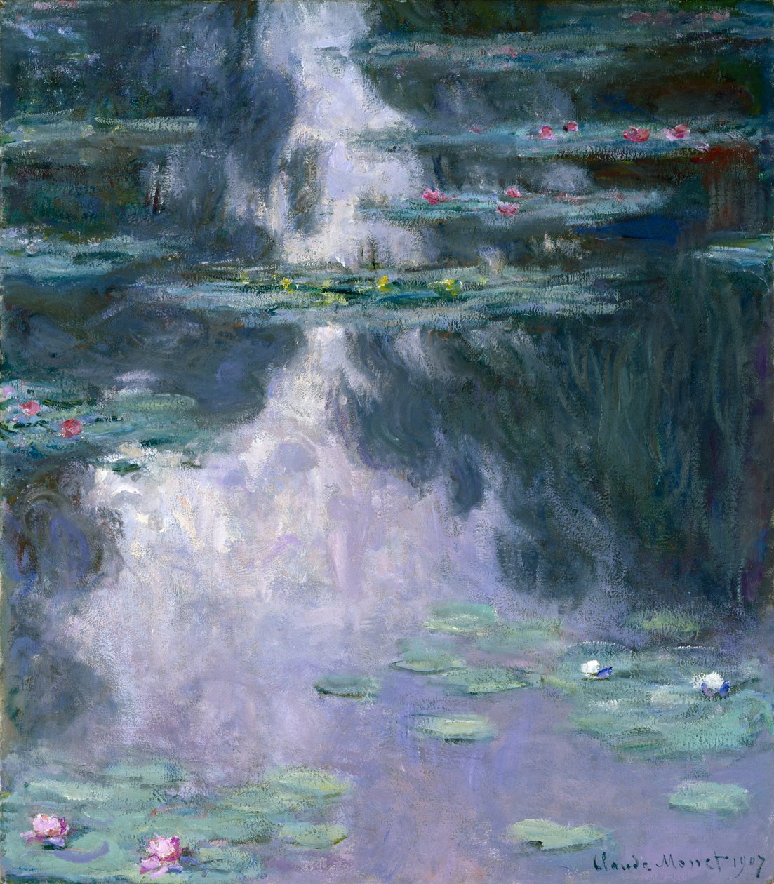 Åkander (Nympheas) 1907 (olie på lærred) af Claude Monet