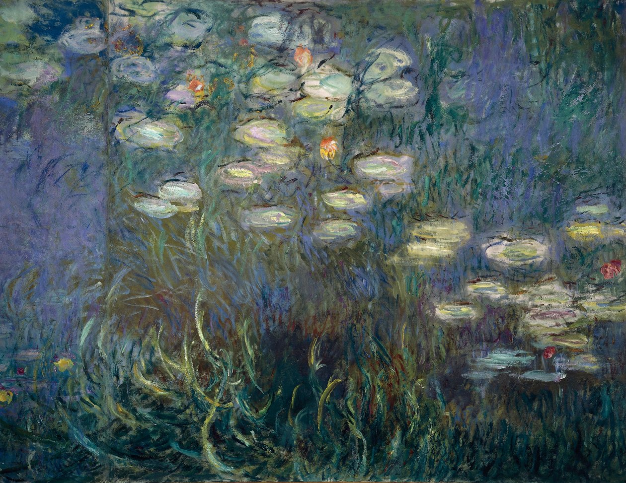 Åkander (detalje) (olie på lærred) af Claude Monet