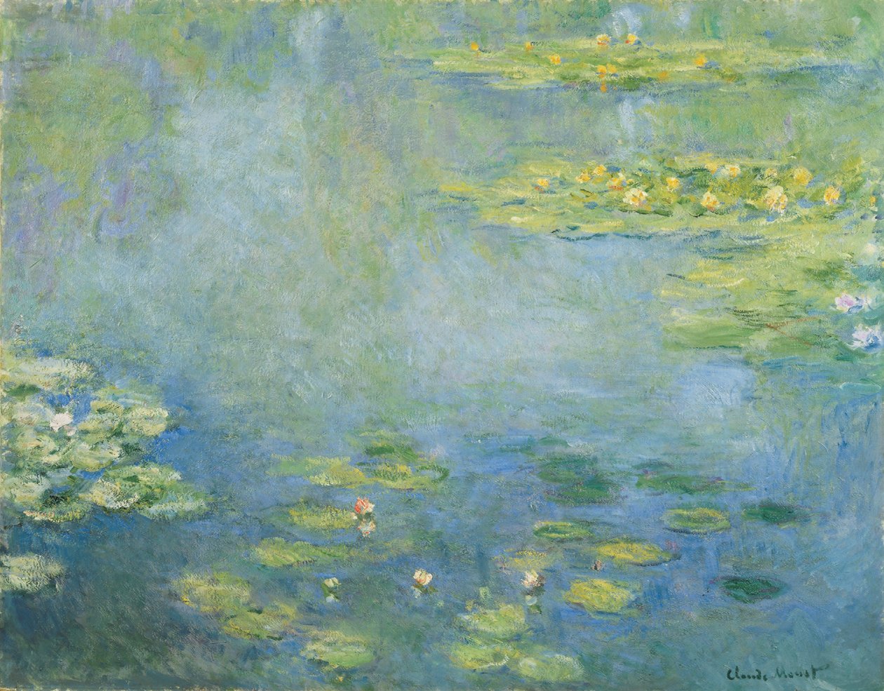 Water Lilies, ca. 1906 (olie på lærred) af Claude Monet