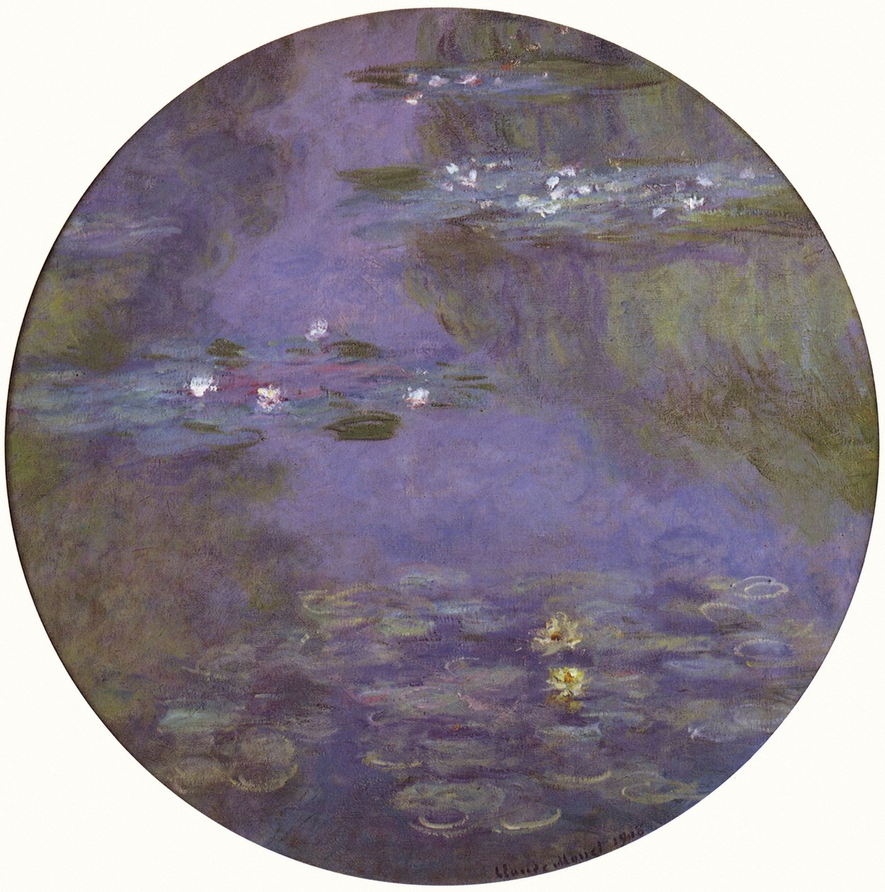 Vandlilje-rondellen af Claude Monet