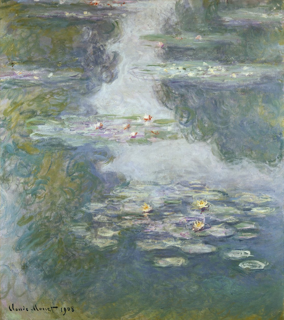 Åkander, Nympheas, 1908 af Claude Monet