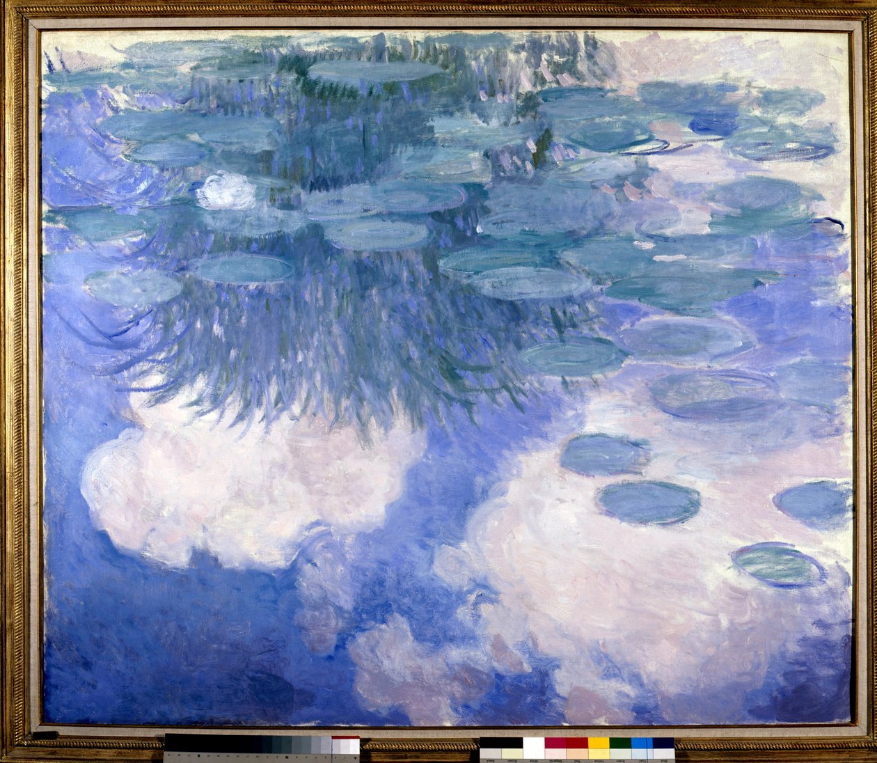 Åkander med virkninger af skyer, ca. 1914-1917 (olie på lærred) af Claude Monet