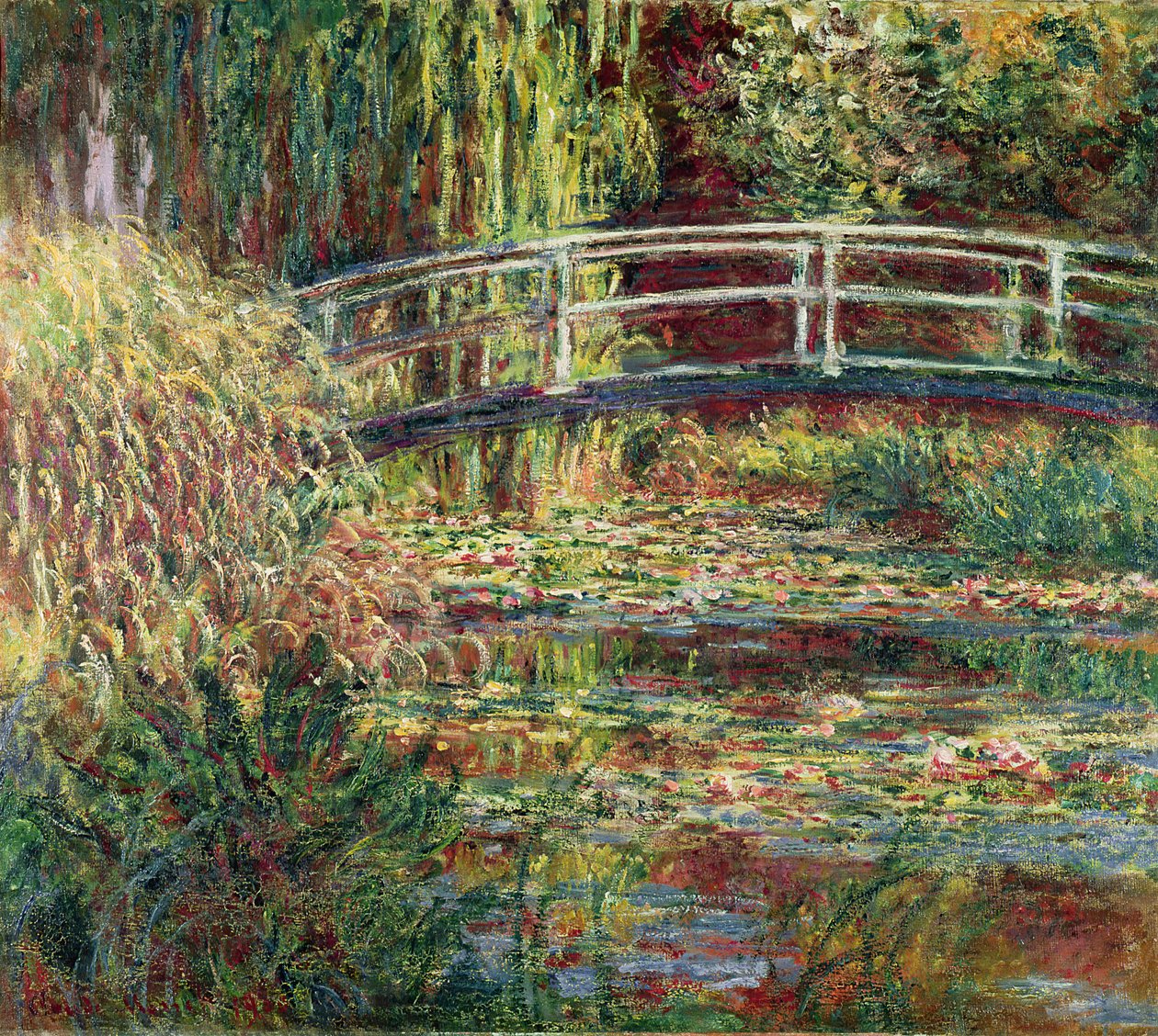 Waterlily Pond: Pink Harmony af Claude Monet