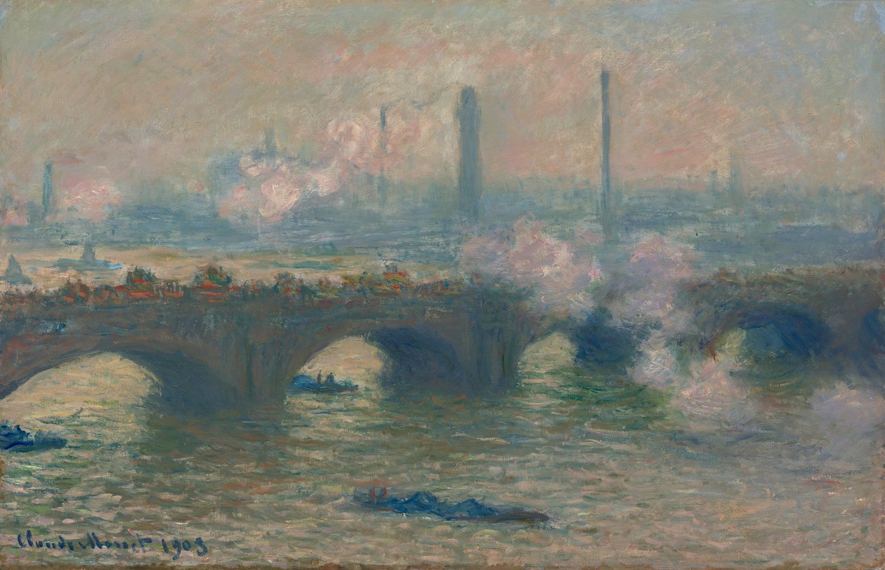Waterloo Bridge, Grey Day, 1903 af Claude Monet