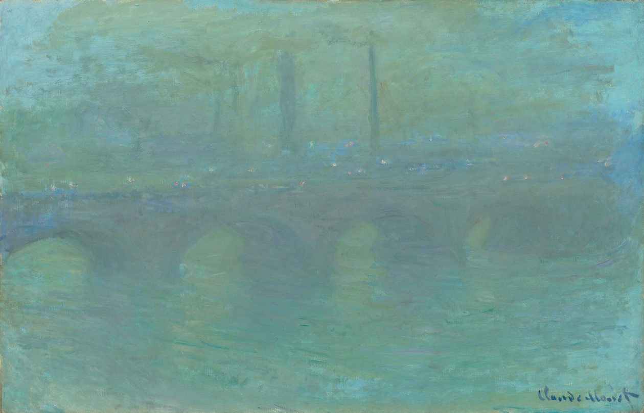 Waterloo Bridge, London, i Dusk, 1904. af Claude Monet