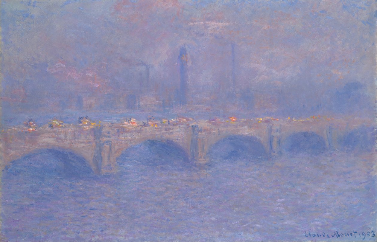 Waterloo Bridge, Sunlight Effect, 1903. af Claude Monet