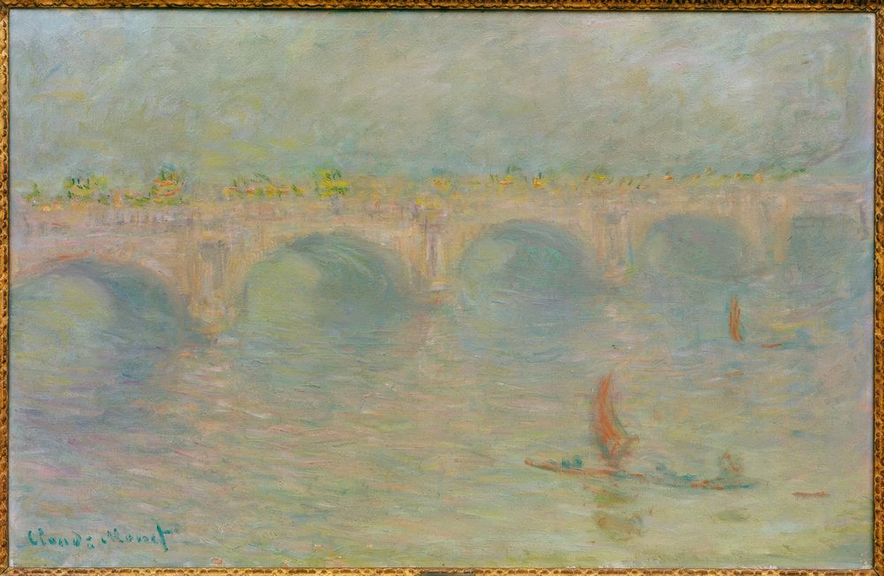 Waterloo Bridge, sun effect (Waterloo Bridge, Sonne) af Claude Monet