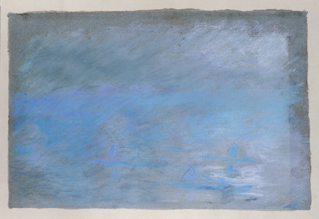Waterloo Bridge i tåge, 1901 af Claude Monet