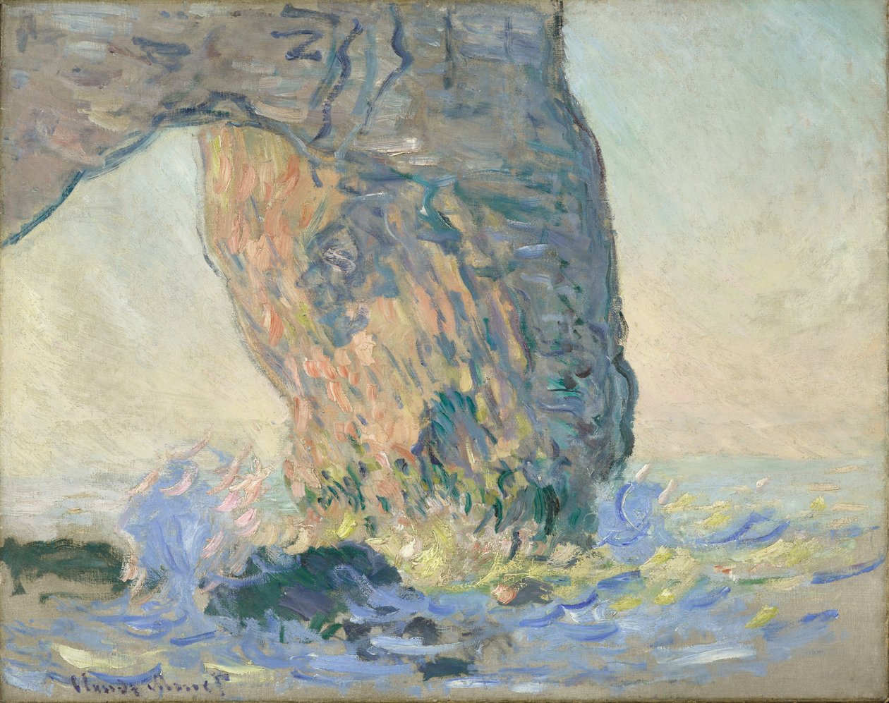 Waves at the Manneporte, ca. 1885 (olie på lærred) af Claude Monet