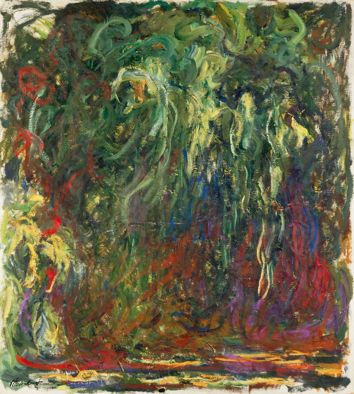 Grædende pil, 1920-1922. af Claude Monet