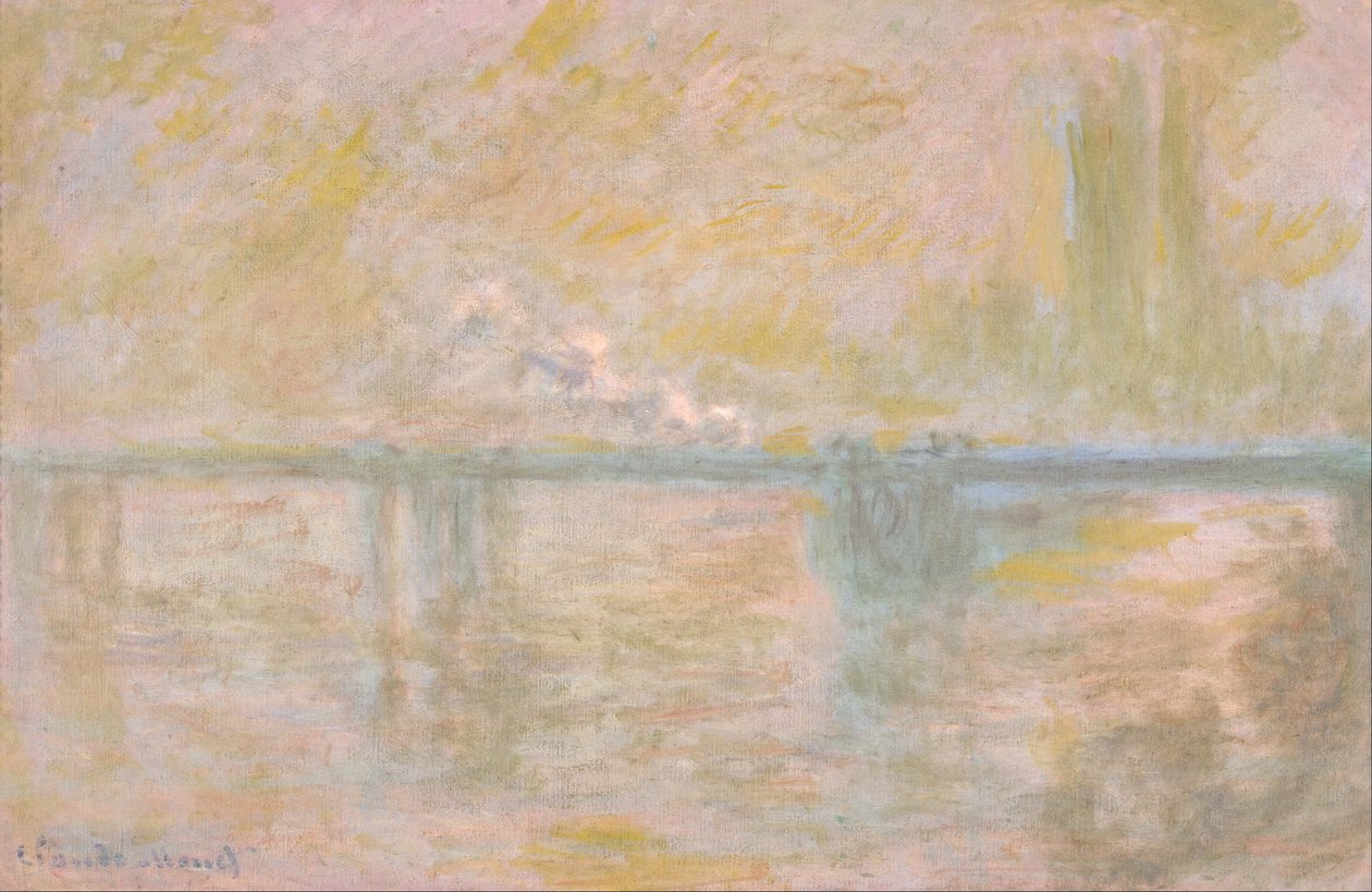 Charing Cross-broen, London af Claude Monet