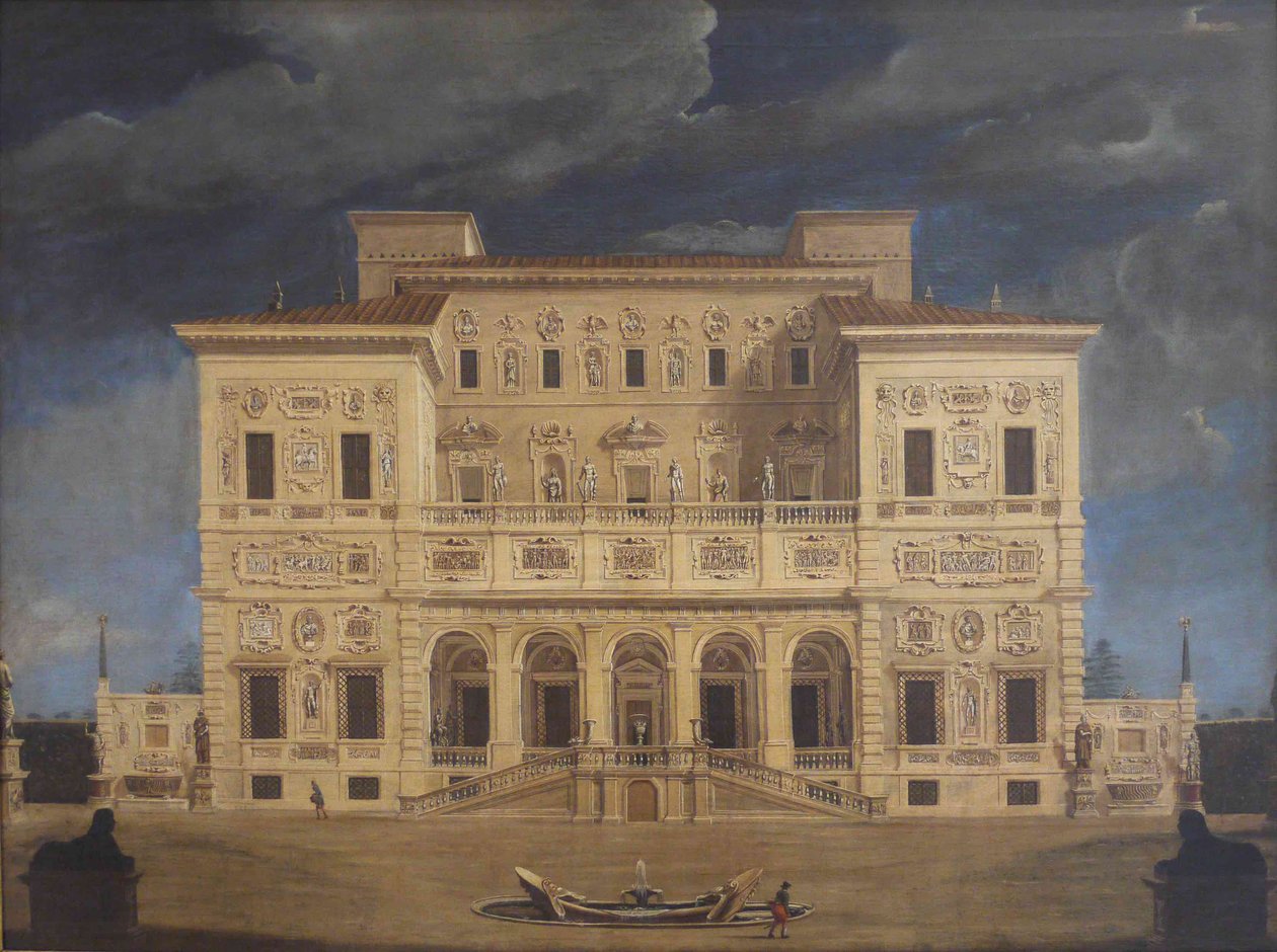 Villa Borghese, Rom, midten af det 17. århundrede.. af Claude Nattiez