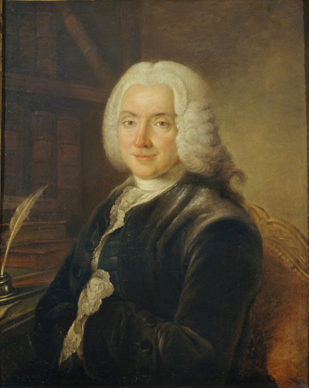 Portræt af Charles-Jean-François Hénault 1685-1770, ca 1730. af Claude Pougin de Saint Aubin