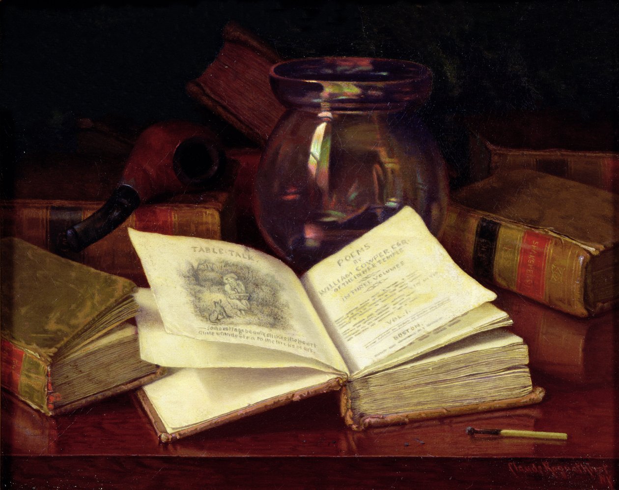 Digte af William Cowper, ca. 1890-1905 af Claude Raguet Hirst