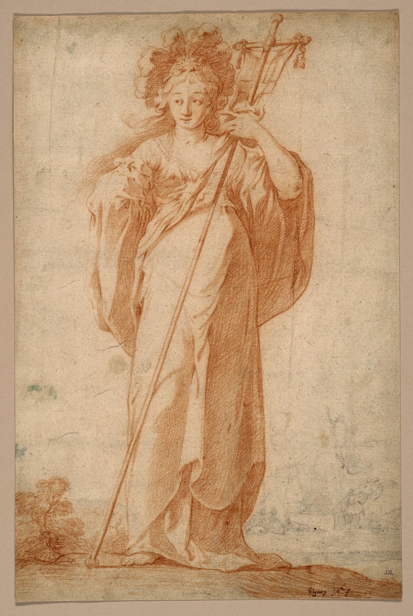 The Cuman Sibyl, ca. 1630 af Claude Vignon