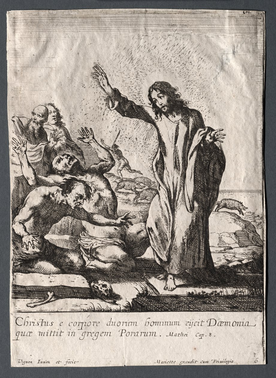 Jesu Kristi mirakler: Kristus udfrier de besatte af Claude Vignon