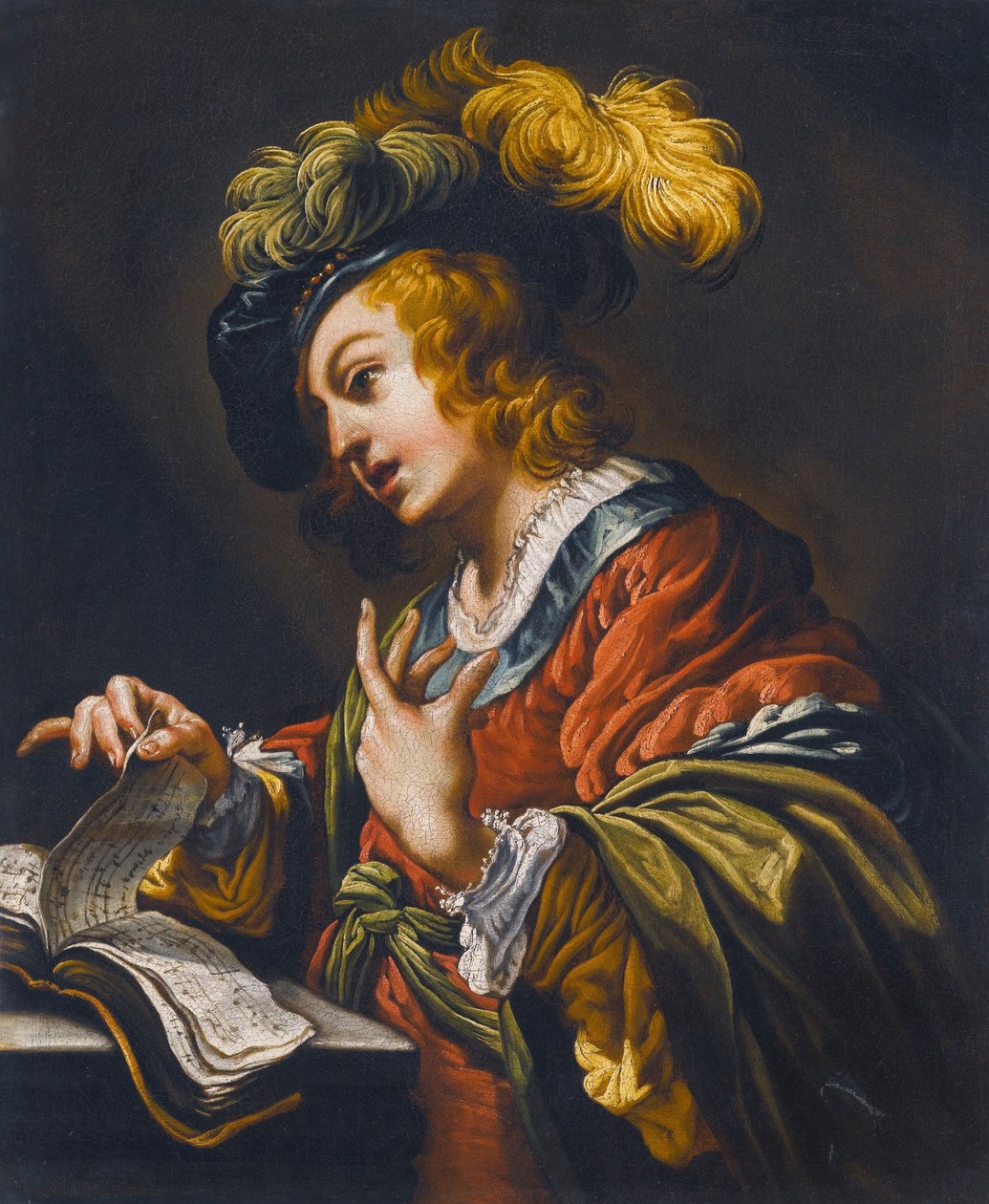 Den unge sangerinde af Claude Vignon