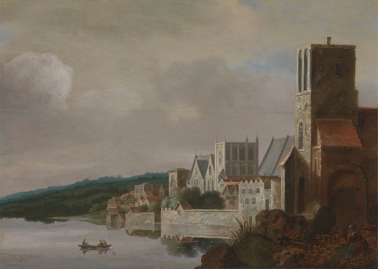 Themsen i Westminster af Claude de Jongh