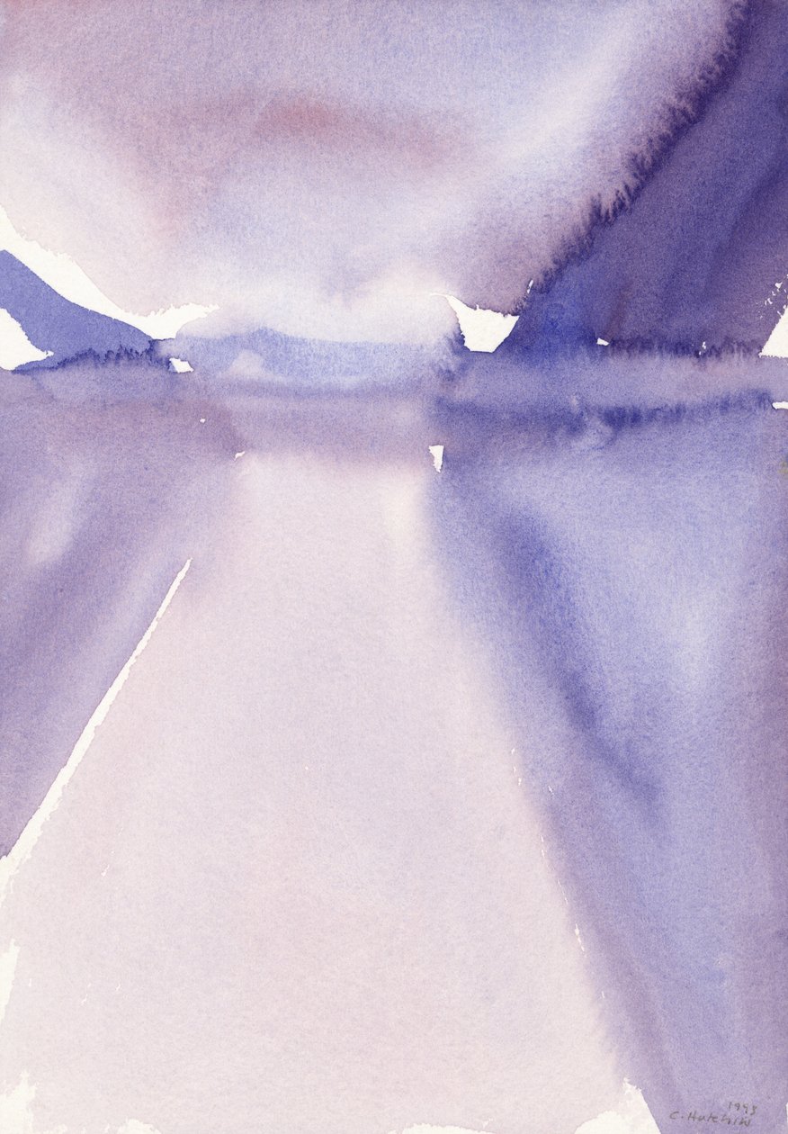Bjergsø, 1993 (akvarel) af Claudia Hutchins Puechavy