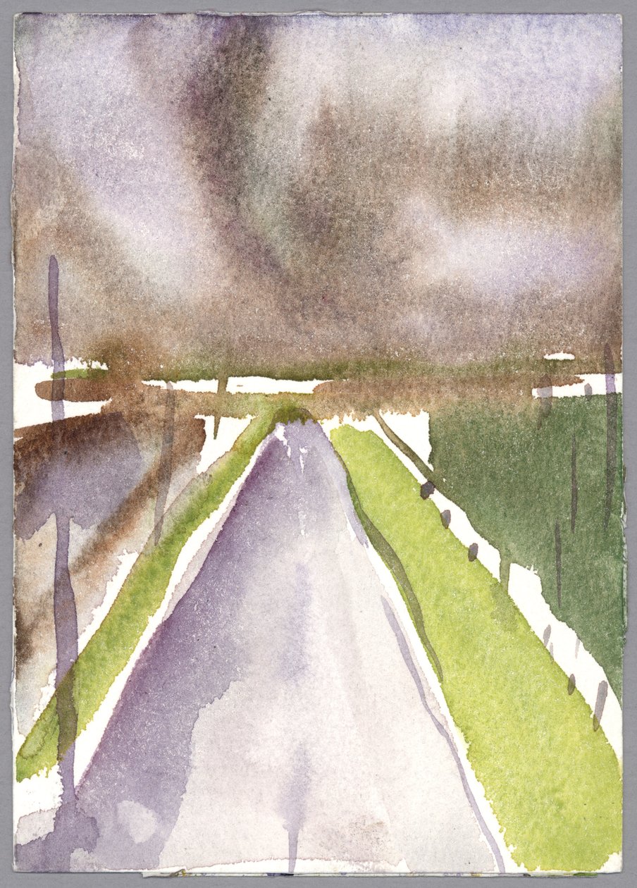 Storm på vej, 1995 (akvarel) af Claudia Hutchins Puechavy