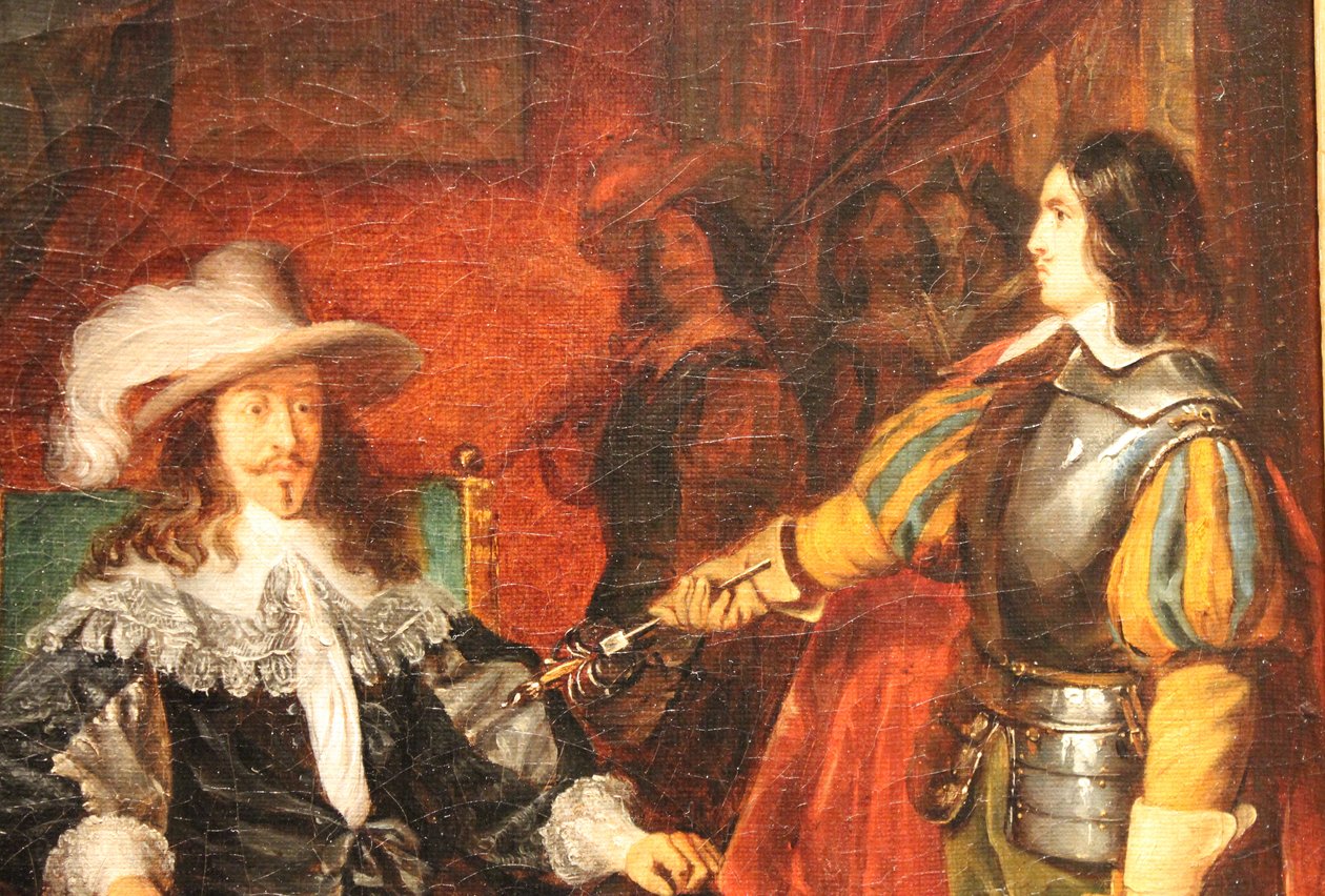 Cinq-Mars returnerede sit sværd til Louis XIII af Claudius Jacquand