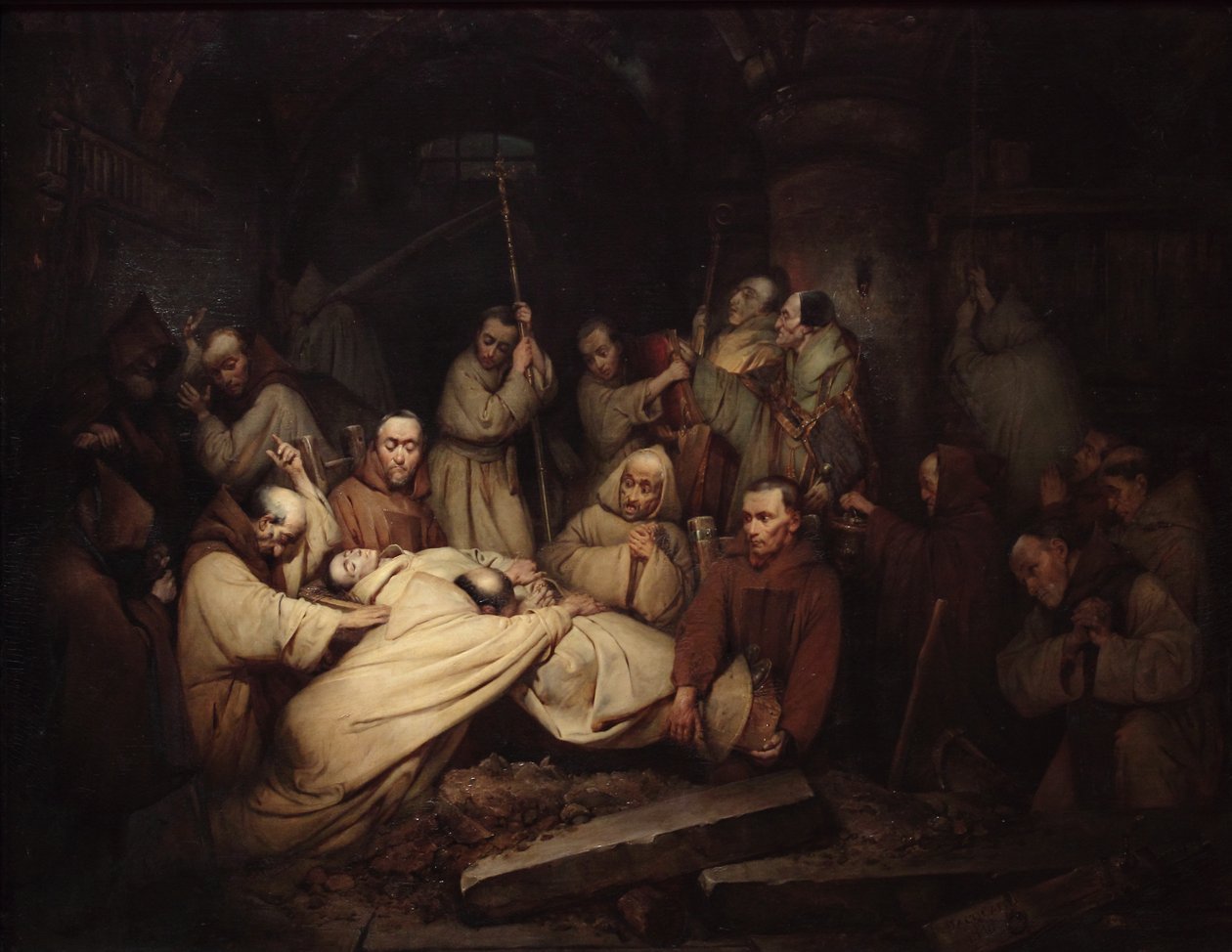 Sidste scene i Memoir of Count of Comminges af Claude Jacquand