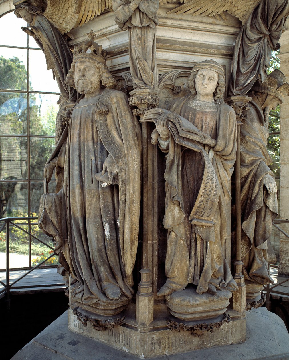 David og Jeremias. Basen af Moses Brønd (skulptur) af Claus Sluter