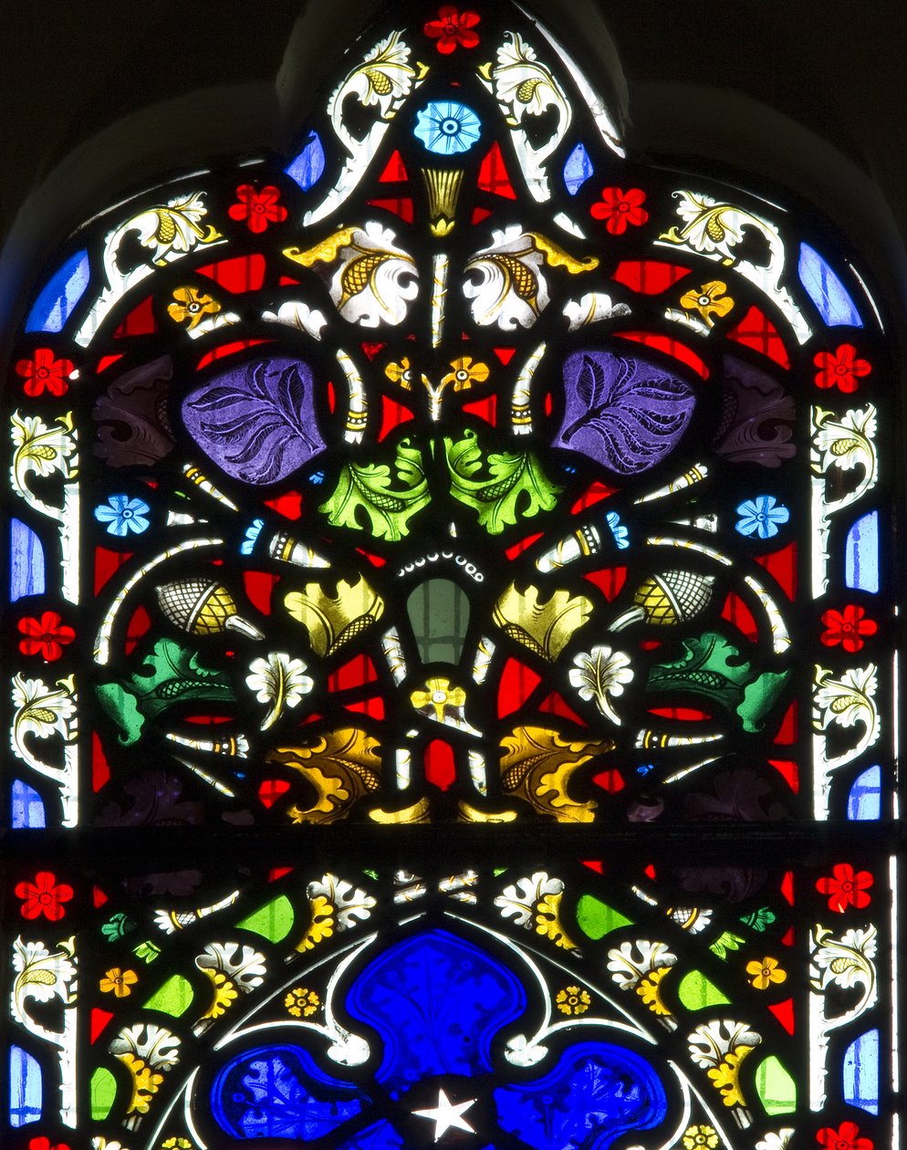 Blomsterdetalje, ca. 1858 af Clayton and Bell Clayton and Bell