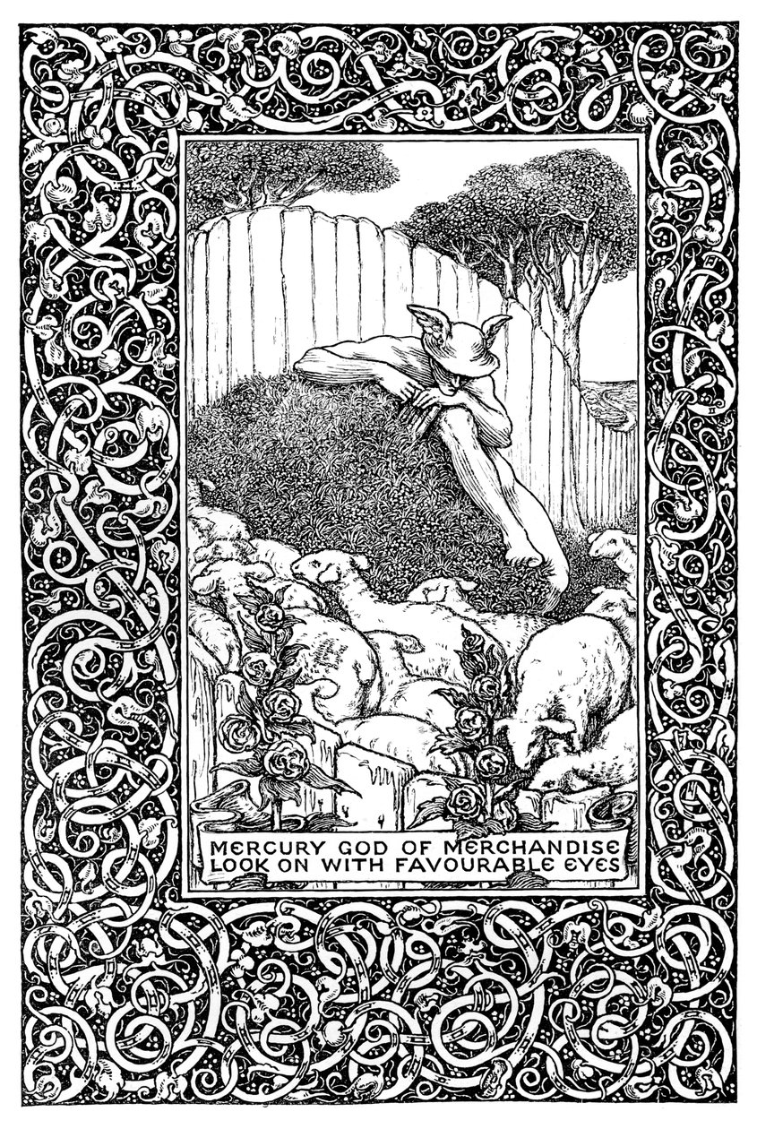 Frontispice til The Field of Clover, 1899. af Clemence Housman