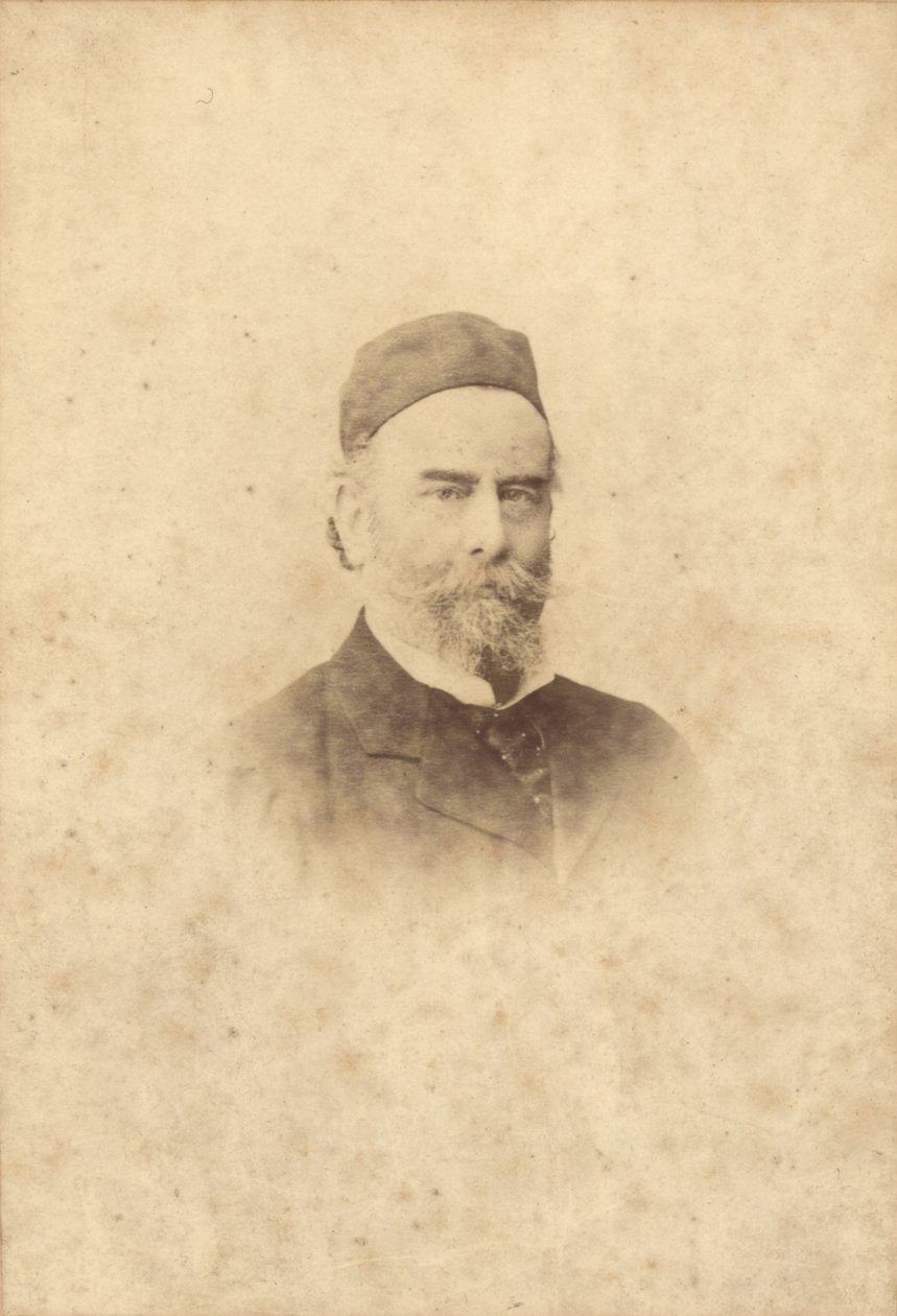 Portrætfoto af Alfred Sisley (1839-99) (sepiafoto) af Clement Maurier
