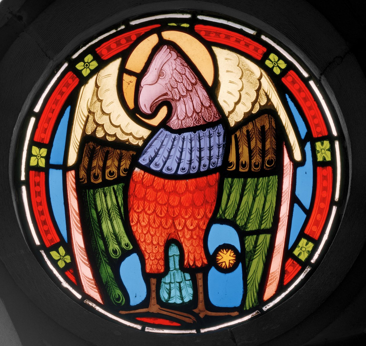 Eagle, 1865 (farvet glas) af Clement James Heaton