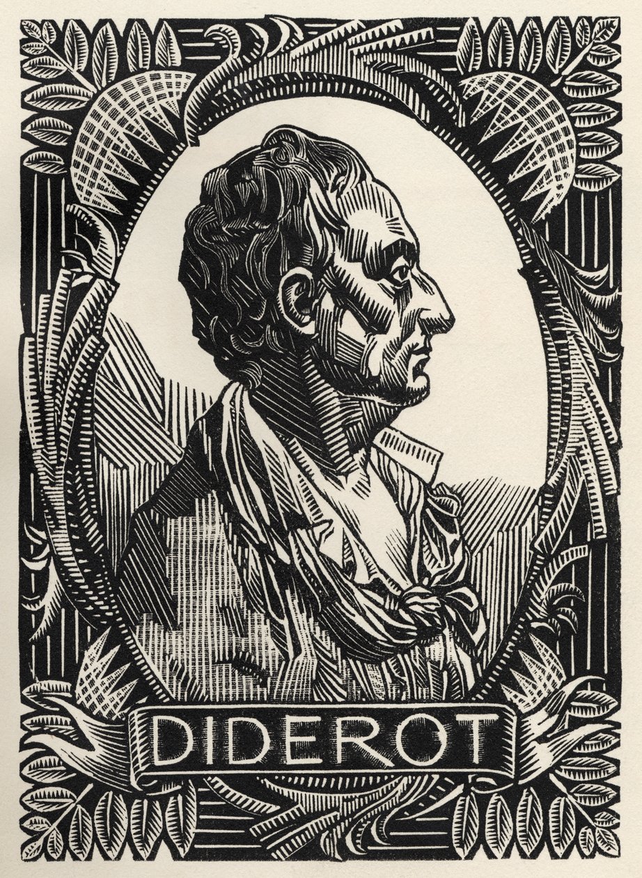 Denis Diderot (kobberstik) af Clement Serveau