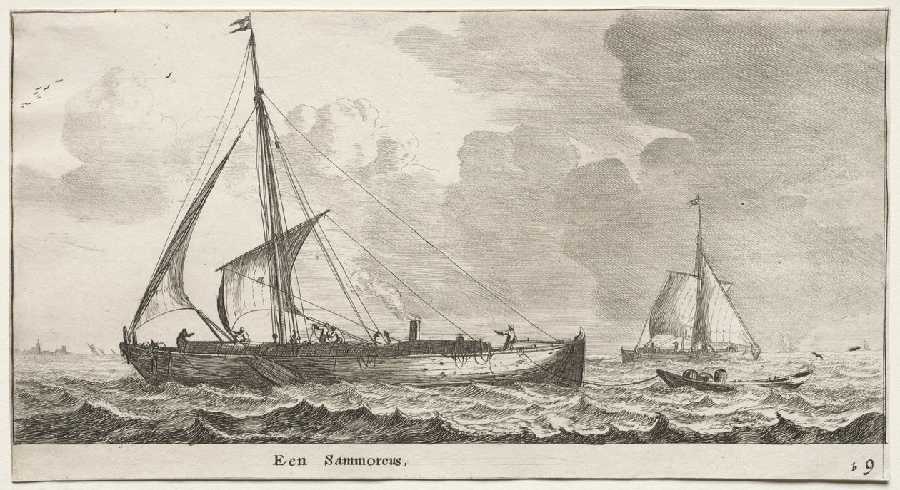 Forskellige skibe og udsigter over Amsterdam (Verscheÿde Schepen en Gesichten van Amstelredam), del II: En købmand af Clement de Jonghe