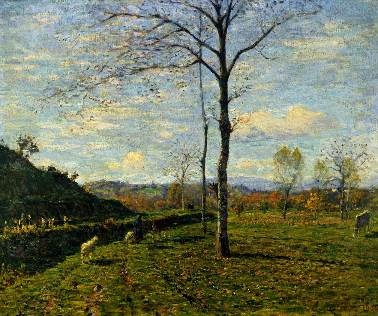 Slutningen af oktober af Clemente Pugliese Levi (1855-1936) af Clemente Pugliese Levi