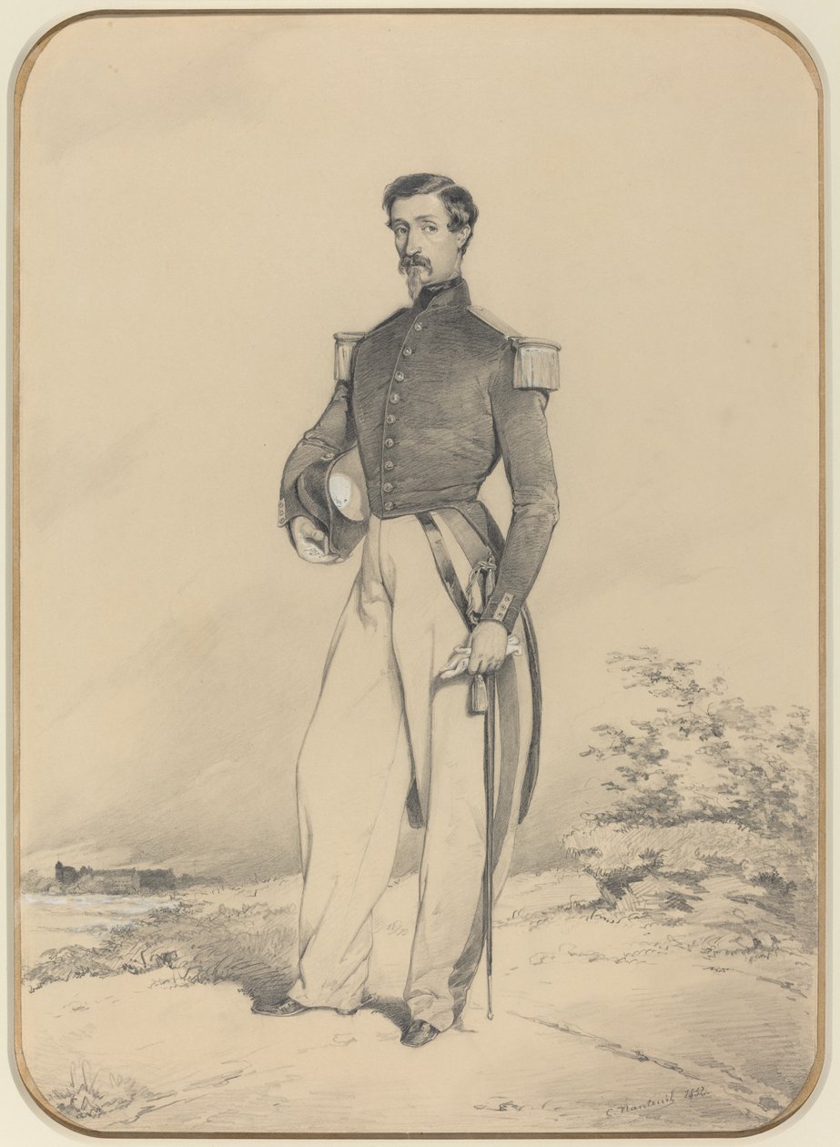 fransk officer af Célestin Nanteuil