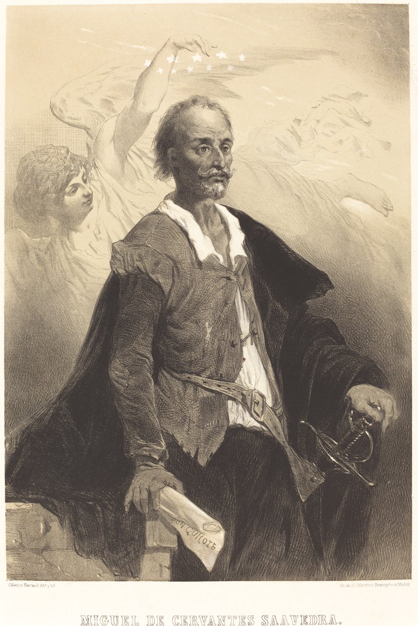 Miguel de Cervantes Saavedra af Célestin Nanteuil