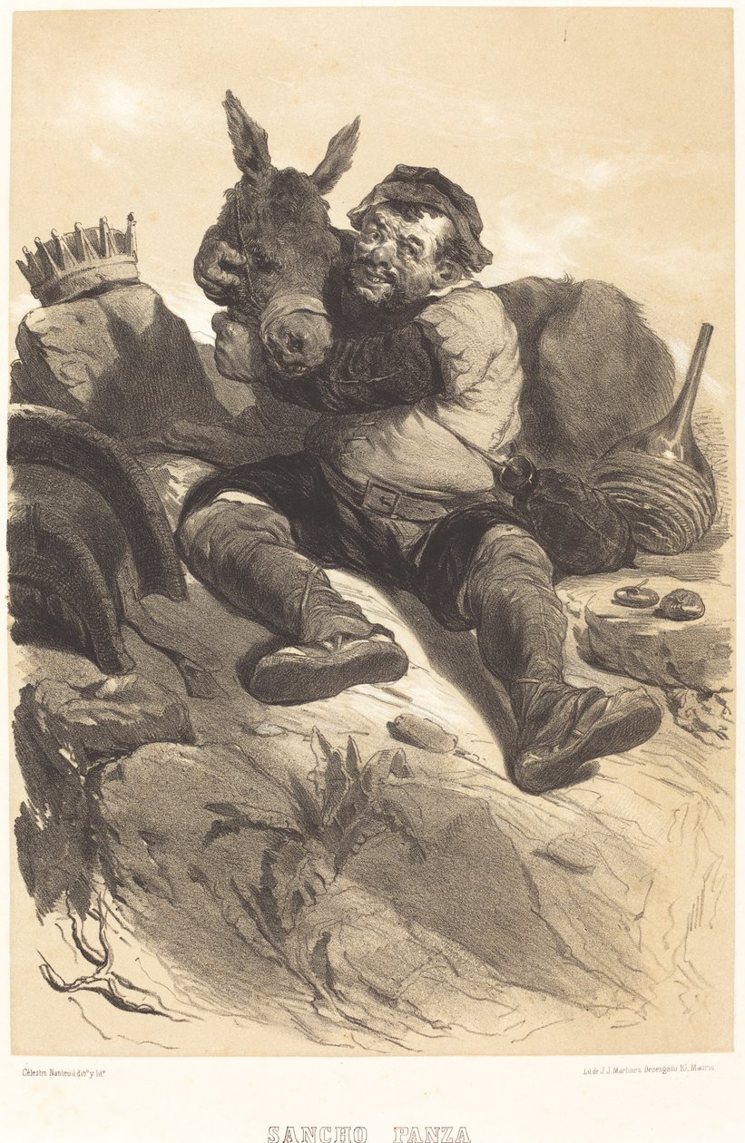 Sancho Panza af Célestin Nanteuil