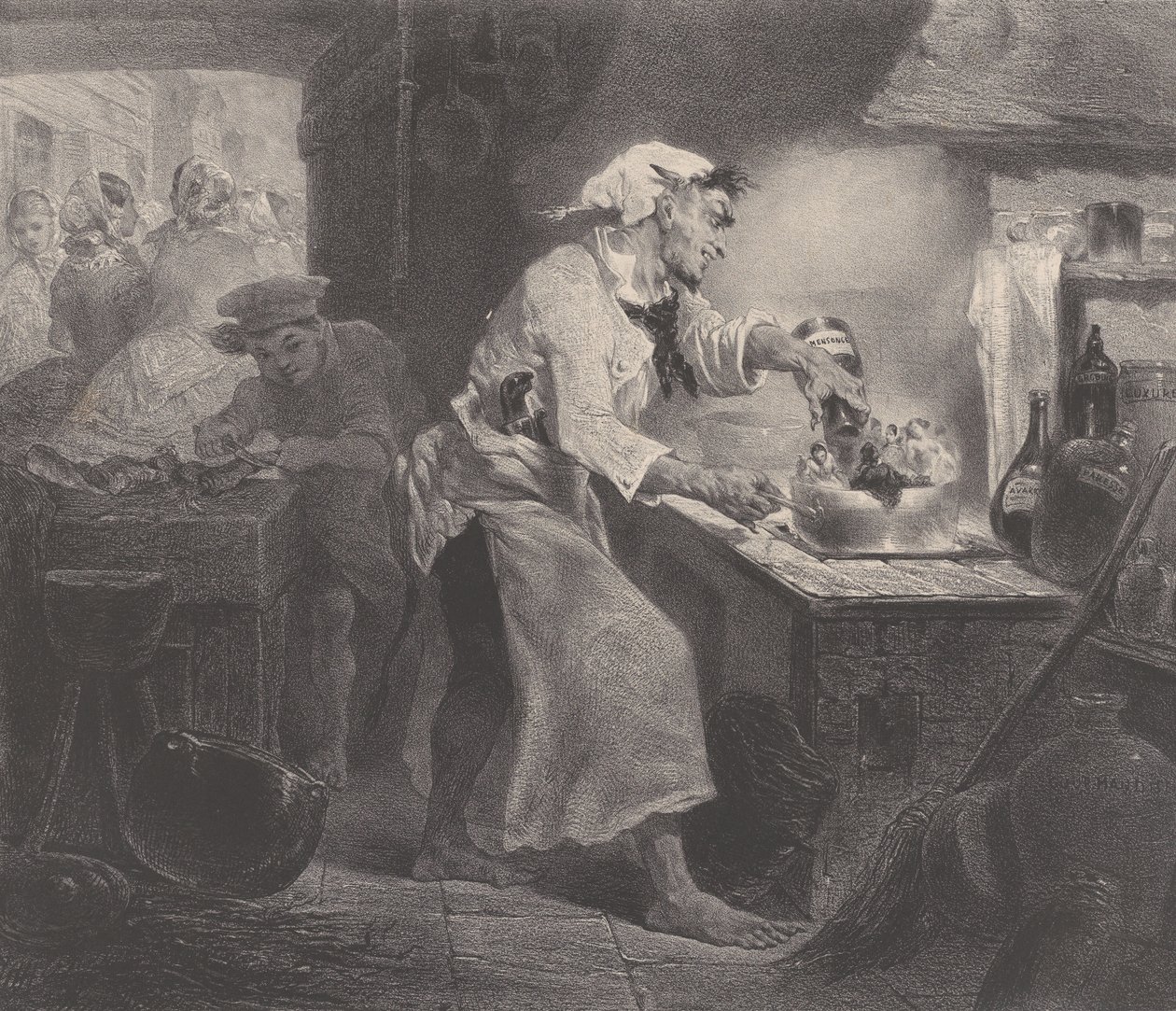 Djævelens døtre, ca. 1848-62. af Célestin Nanteuil