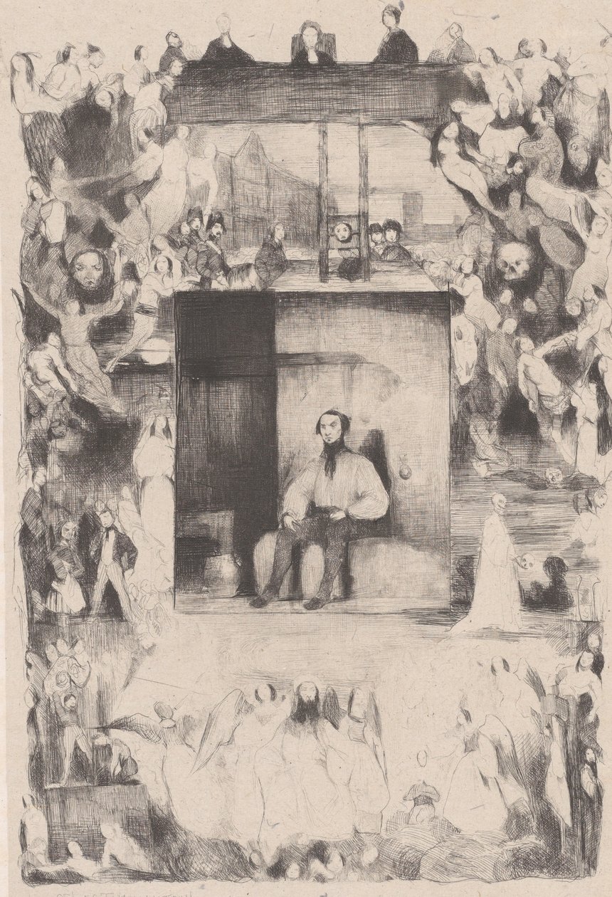 Den sidste dag for en dømt mand, 1833. af Célestin Nanteuil