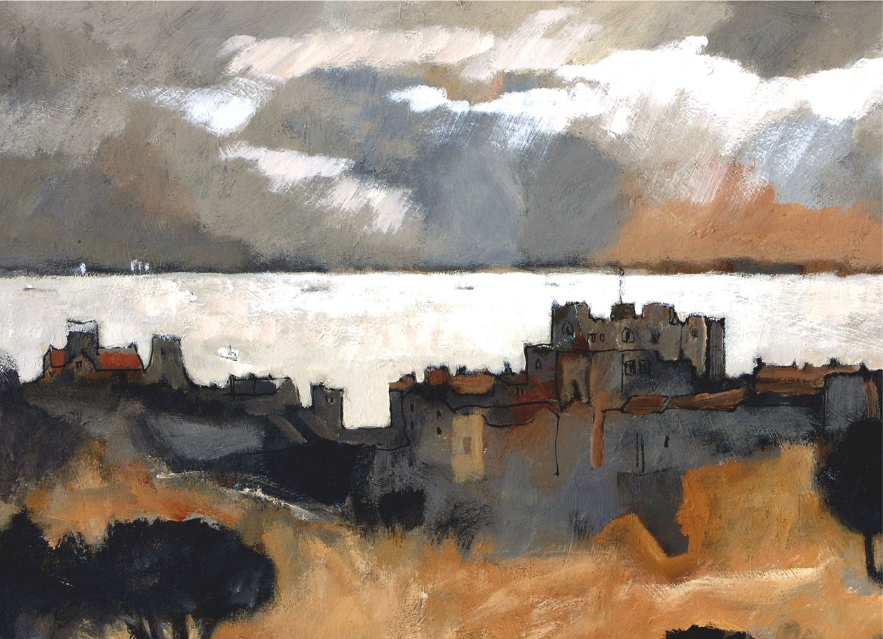 Channel Light, 2007 (akryl om bord) af Clive Metcalfe