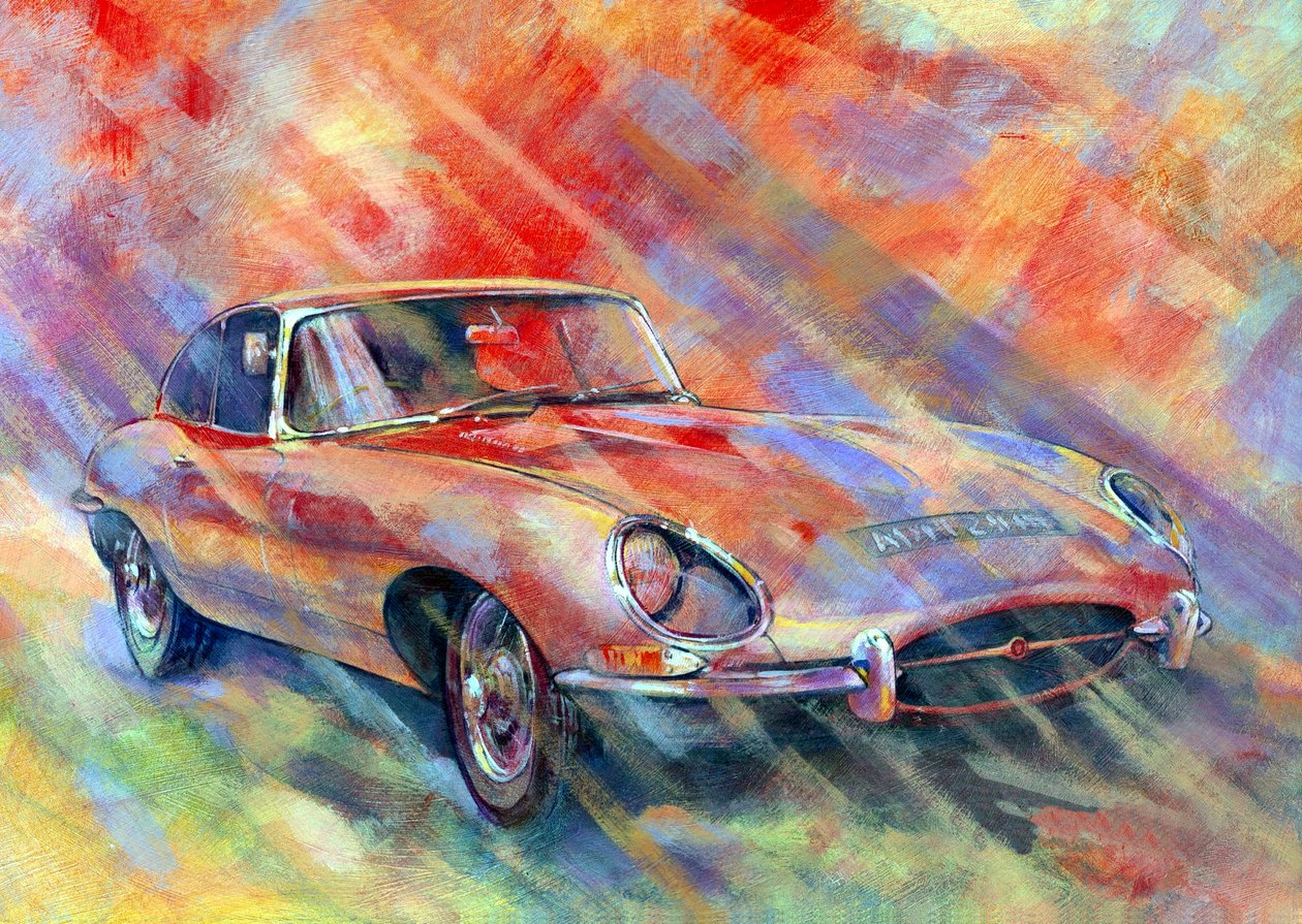 EType, 2007 (akryl om bord) af Clive Metcalfe