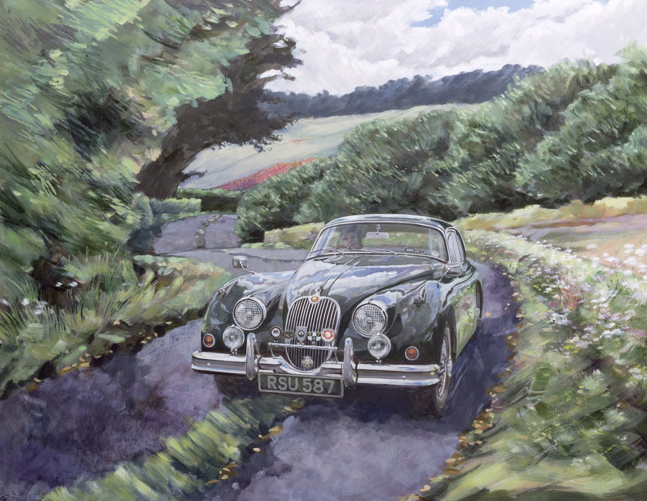 Jaguar XK150 Cruising af Clive Metcalfe