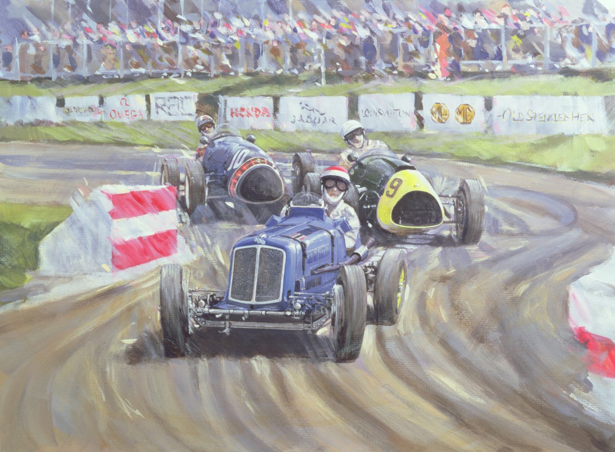 Det første løb ved Goodwood Revival, 1998 af Clive Metcalfe