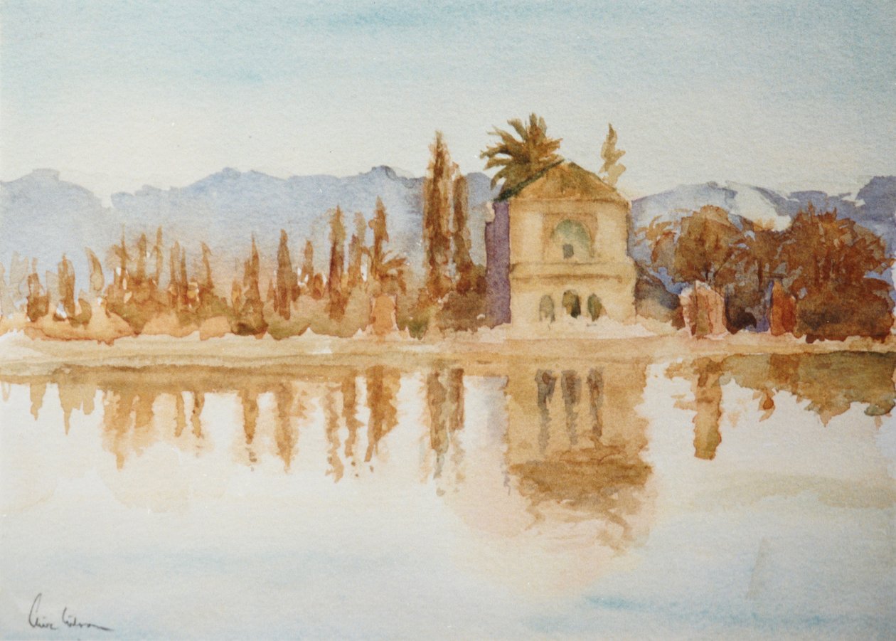 Menara, solnedgang, 2000 (akvarel) af Clive Wilson