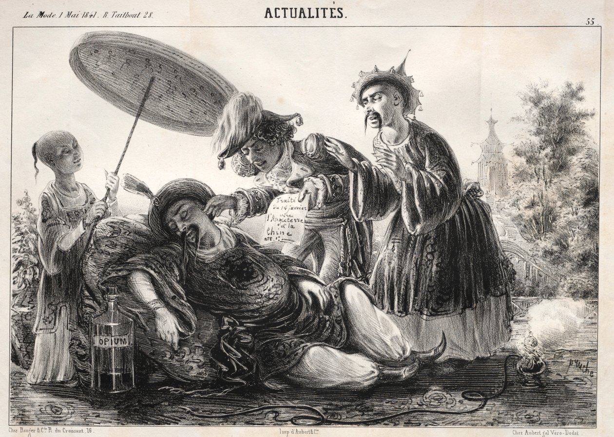 Nyheder: -- Sig det! Så sig! himmelske kejser...., 1841. af Clémente Pruche